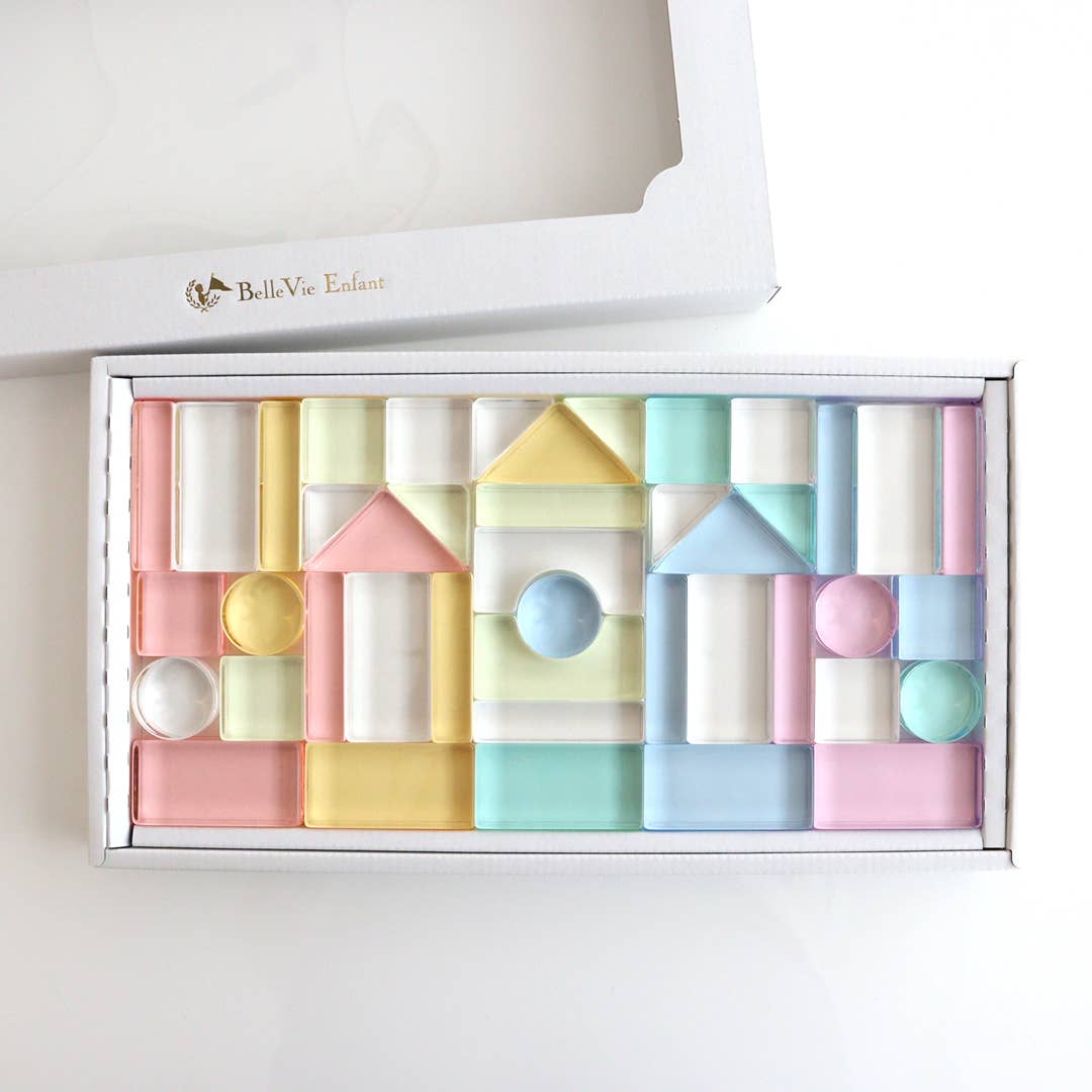 Belle Vie – wholesale Blocks – Kids & baby – Educational Kids building Toys Colore Acrylic Blocks 43pcs7