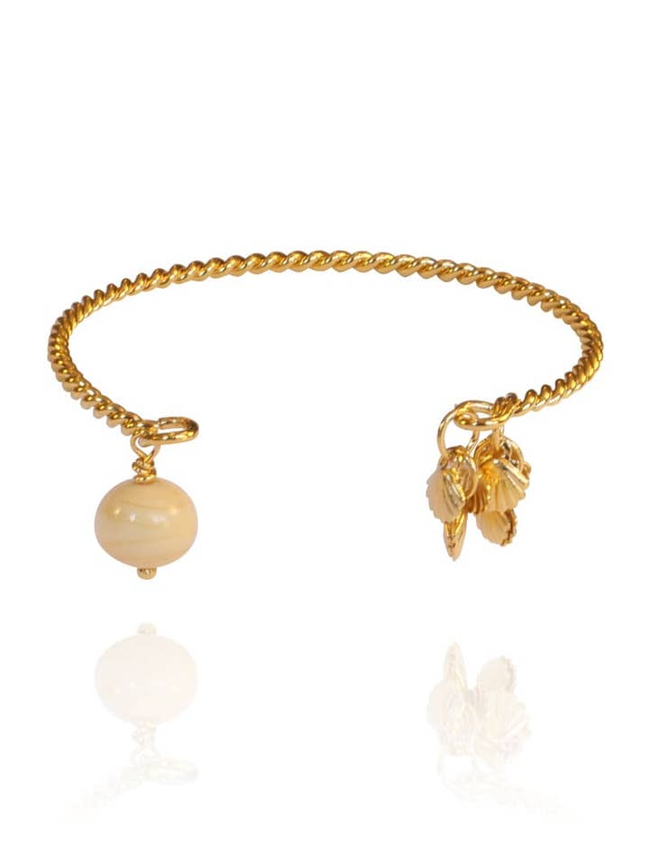 Ivory Cassandre bracelet for wholesale by CHRISTEL BUSSIERE