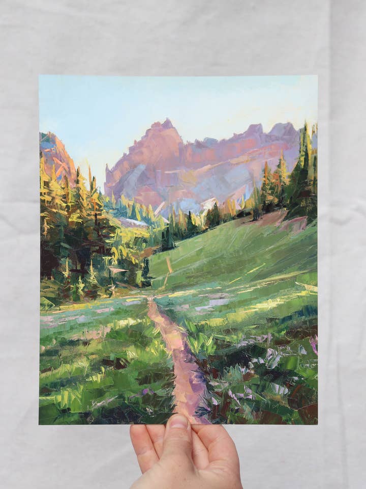 Stampa «Three Fingered Jack Trail» per la vendita all'ingrosso da parte di Taylor Manoles Art