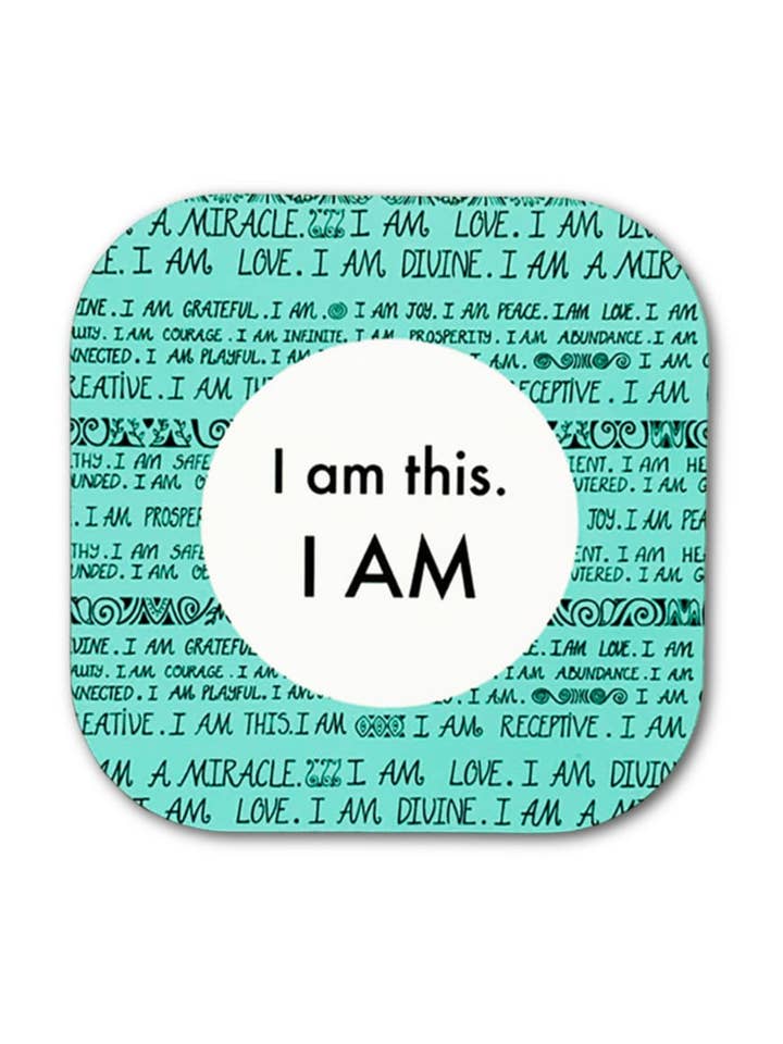 «Io sono questo. IO SONO — mantra coaster per la vendita all'ingrosso da parte di LOVELEEN®️