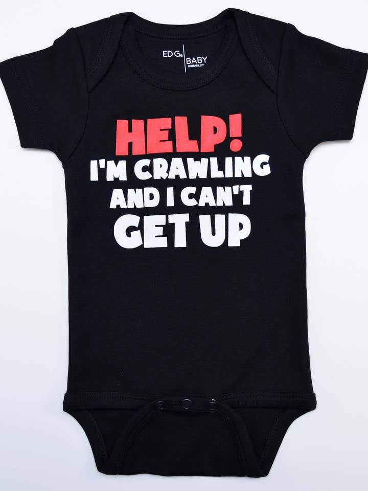 Help! I'm Crawling and I Can't Gett Up Bodysuit for wholesale by Ed G Baby