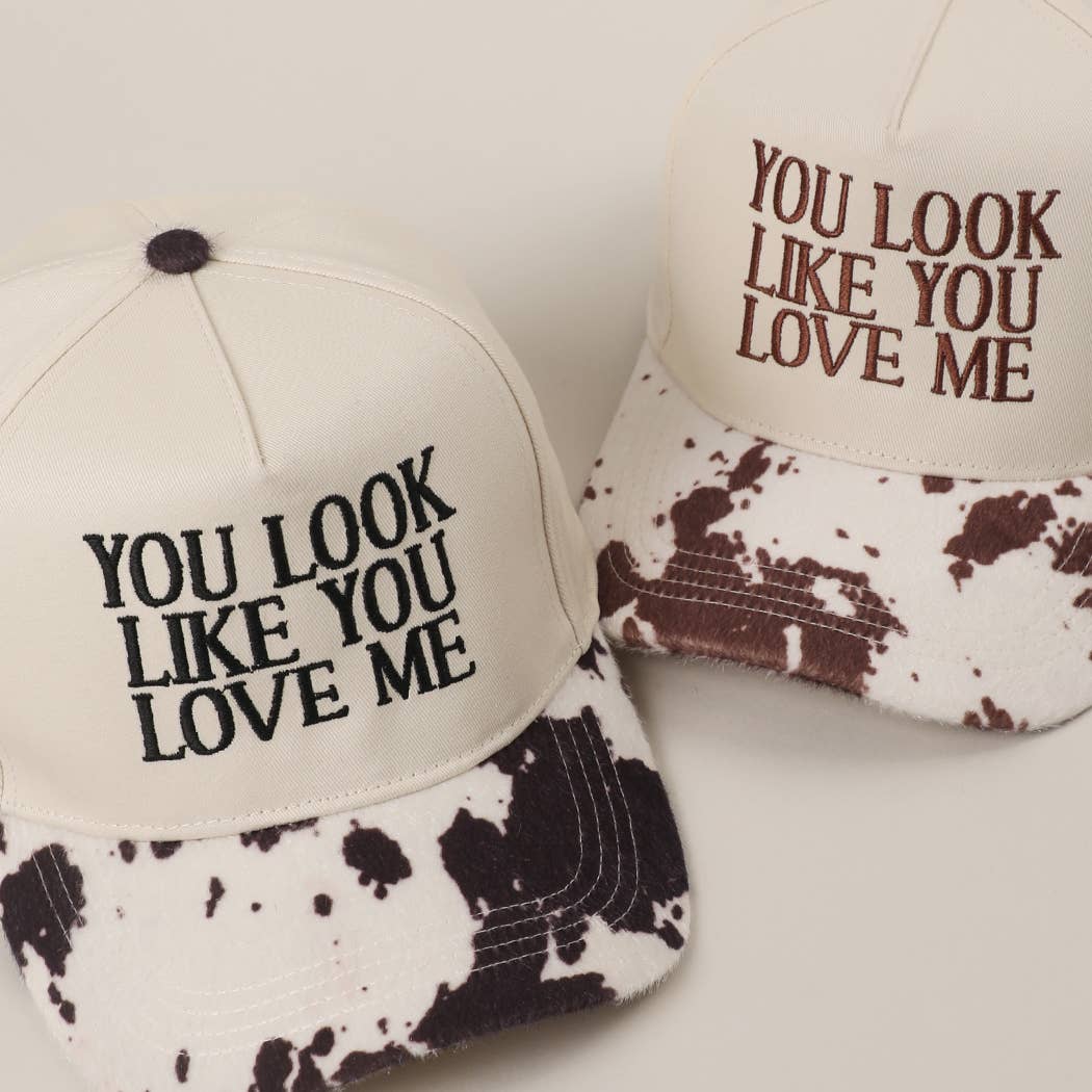 Fashion City - Wholesale Trucker Hat - Unisex - You Look Like You Love Me Embroidered Animal Print Trucker 8