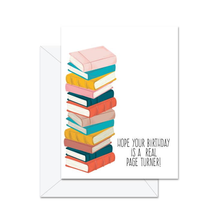 Hope Your Birthday Is A Real Page Turner - Greeting Card for wholesale by Jaybee Design