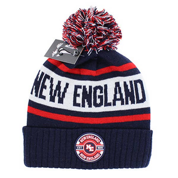 S & J Gift Inc - Wholesale Beanie - Women's - NEW ENGLAND , POM BEANIE One size fits Most2