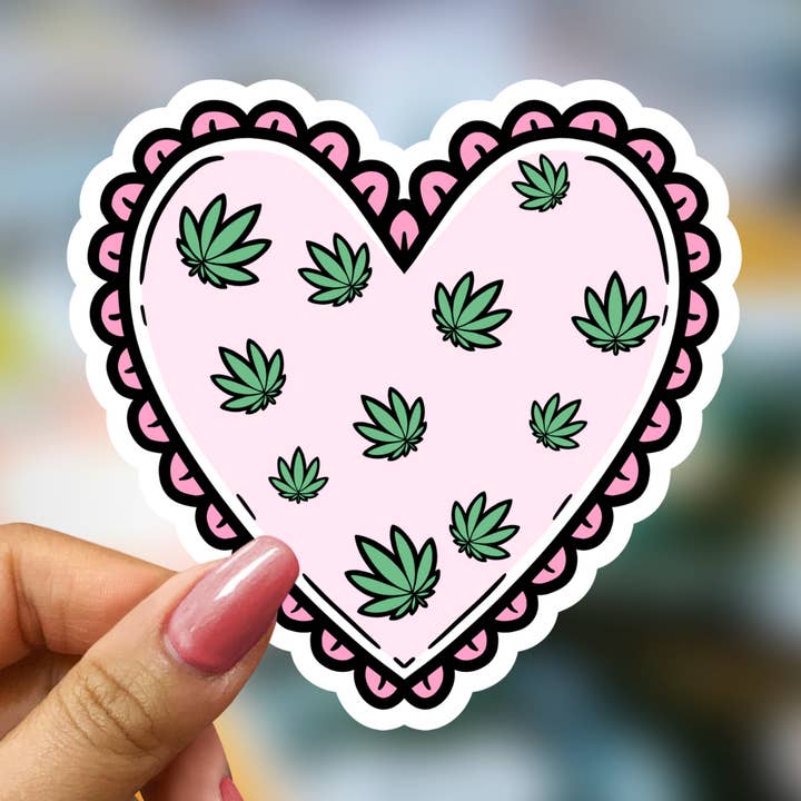 Vinylaufkleber Canna Heart für den Großhandel von Creative Culture