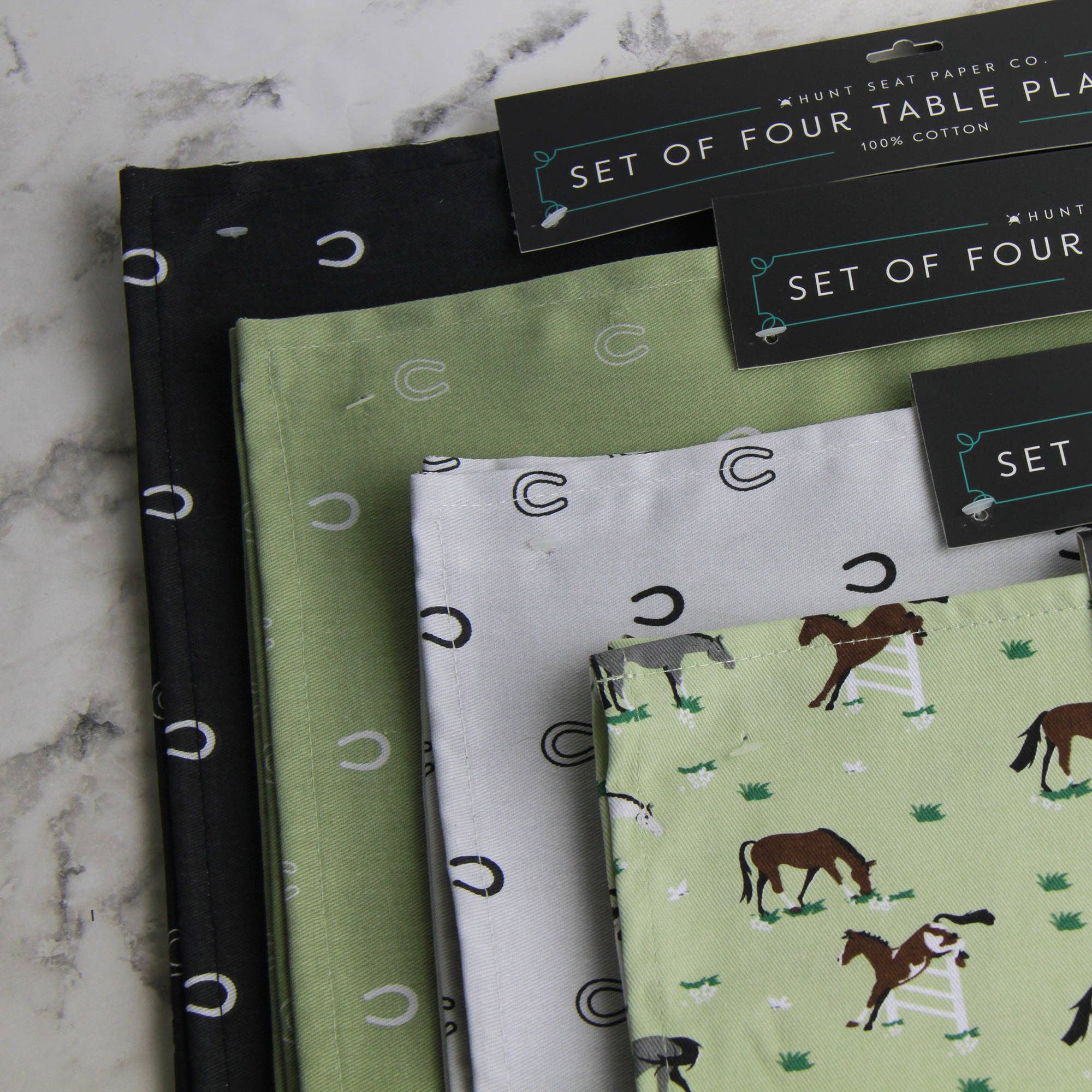 Hunt Seat Paper Co. - Wholesale Placemat - Daydreaming Placemats: Set of Four - Equestrian Horse Gifts2
