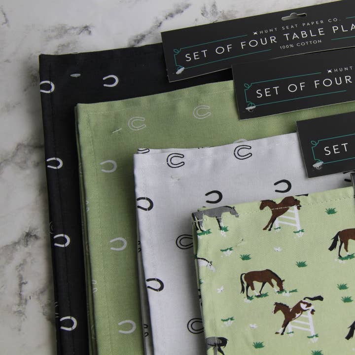 Hunt Seat Paper Co. - Wholesale Placemat - Daydreaming Placemats: Set of Four - Equestrian Horse Gifts2