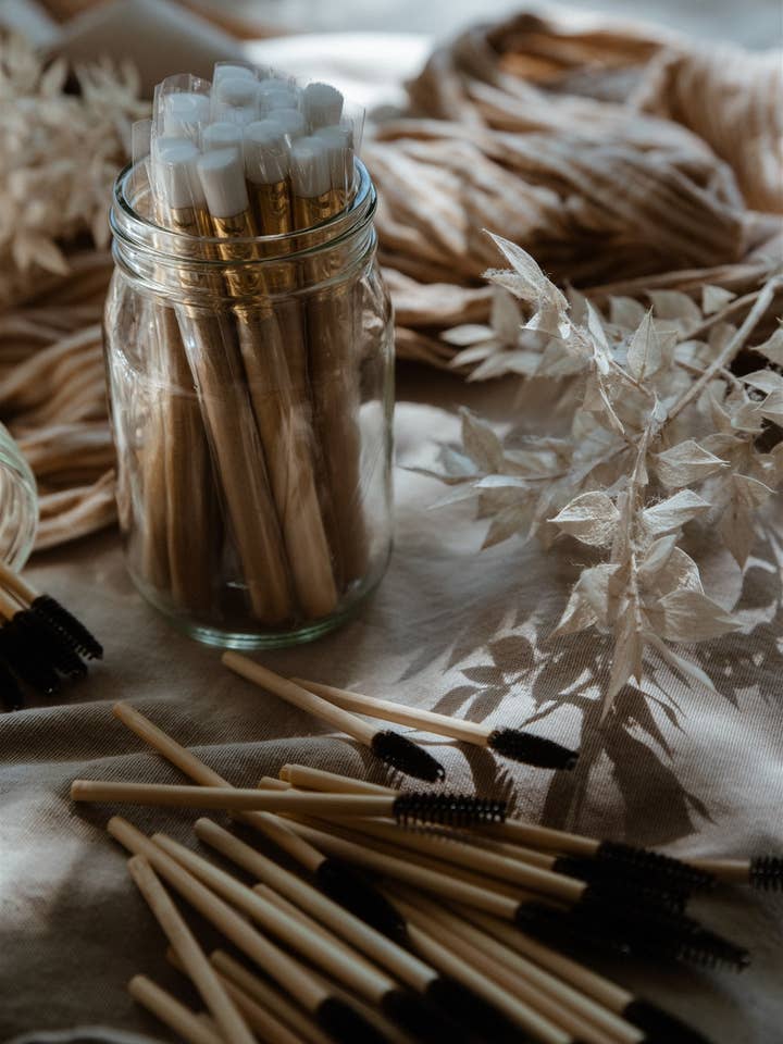 Bamboo Handle Cleansing Brush for wholesale by ECO Estie Co.