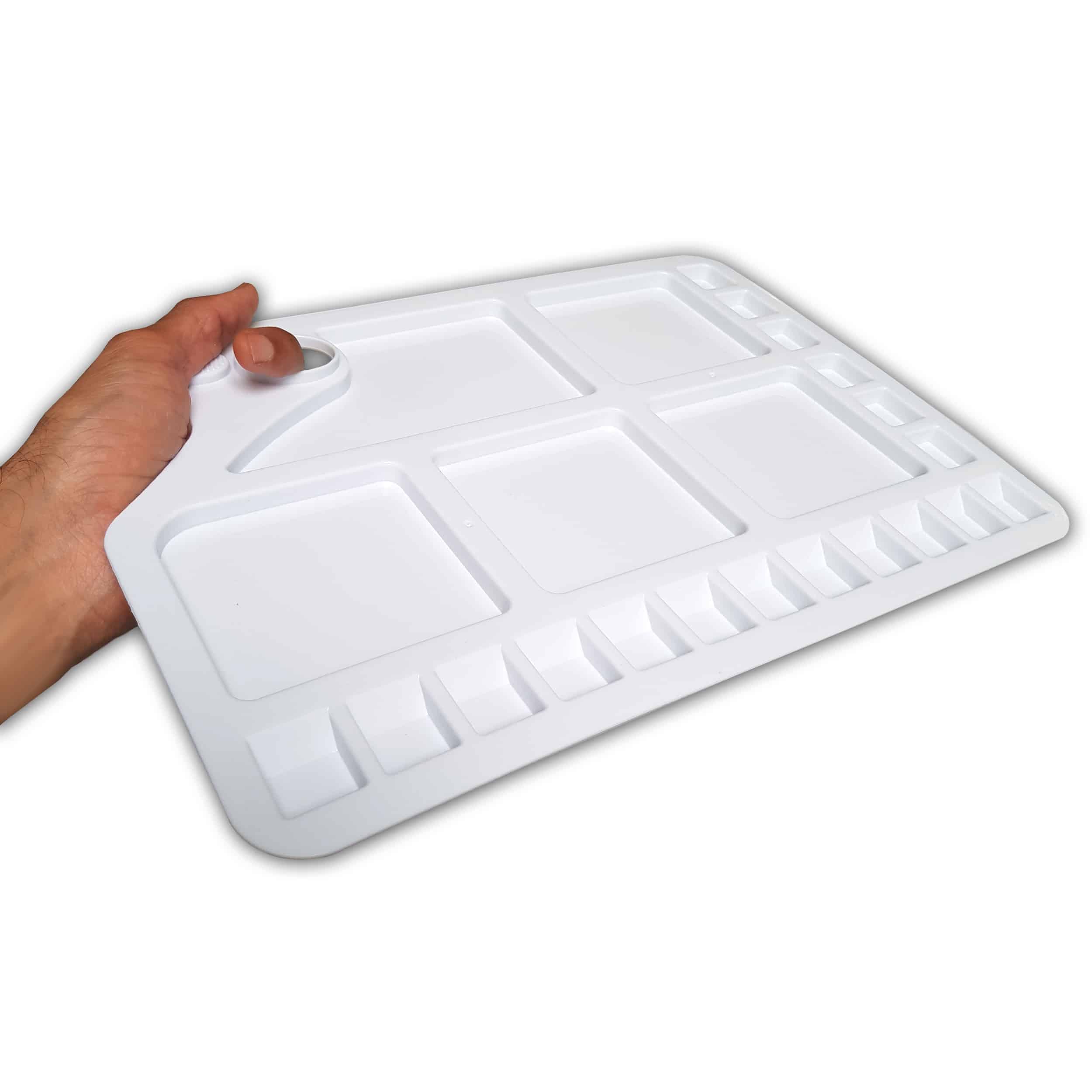 Zieler – Paleta/bandeja de mistura por atacado – Grande paleta branca de plástico resistente 23 poços | por Zieler2