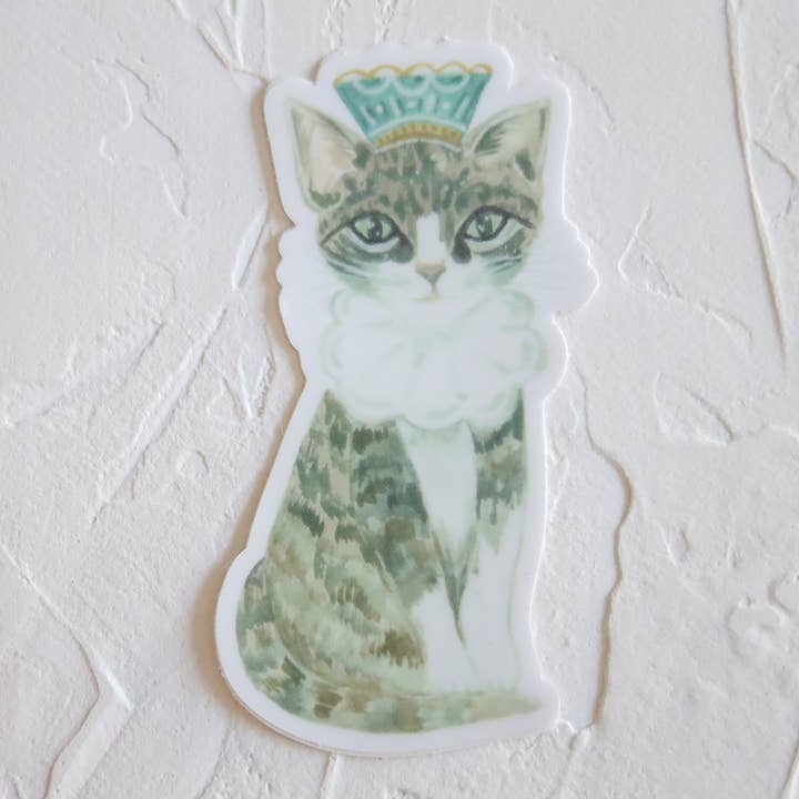 Jack Cat Vinyl Sticker for wholesale by Stephanie Tara Stationery