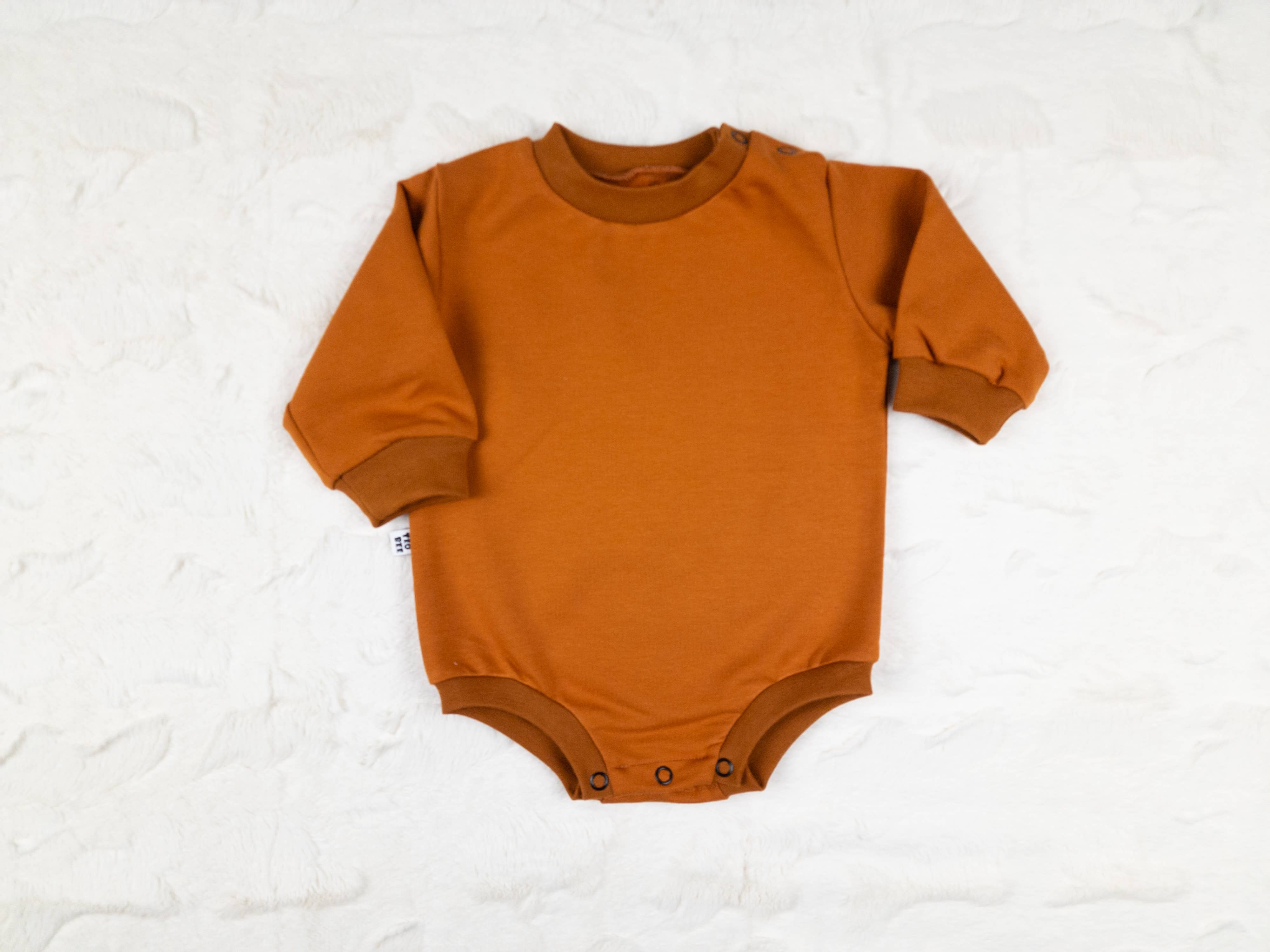 TeoBee - Wholesale Bodysuit (Non-Footed) - Baby - Custom name or text embroidered sweatshirt romper 1