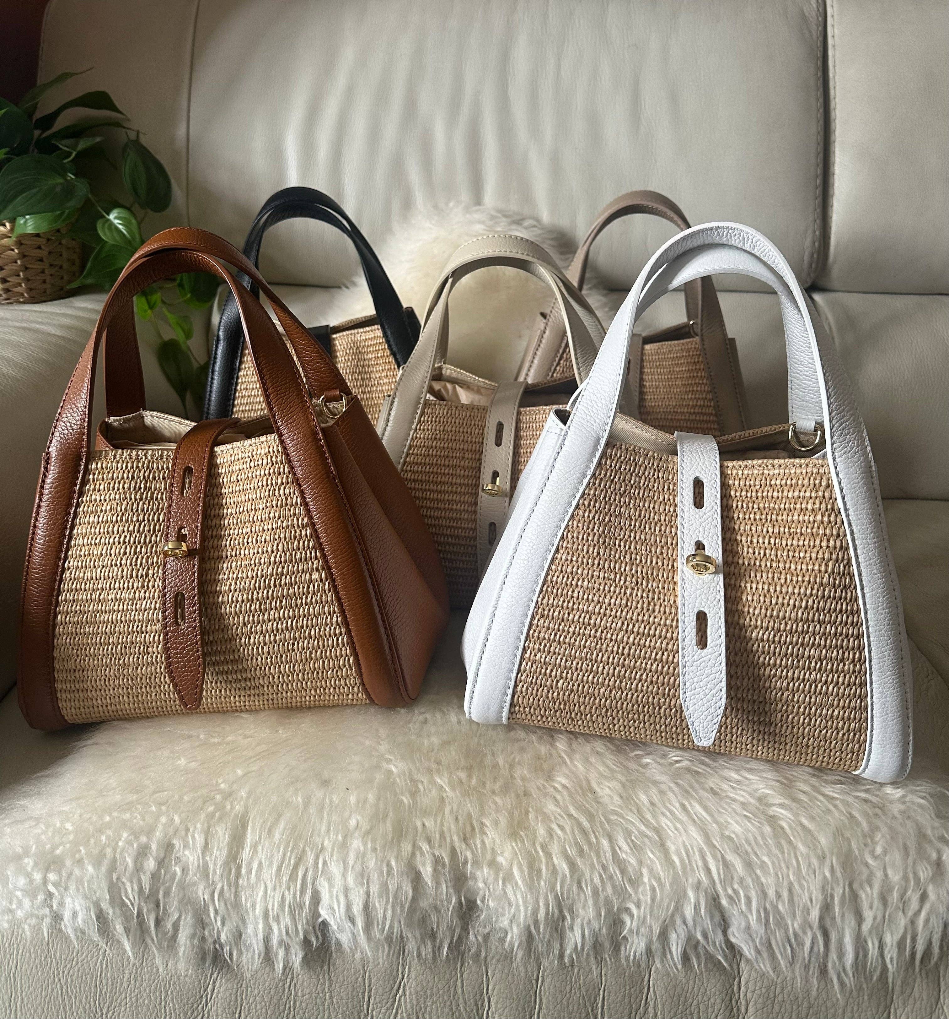 Zhade - Wholesale Top Handle Bag - Women's - ARUBA - raffia and leather3