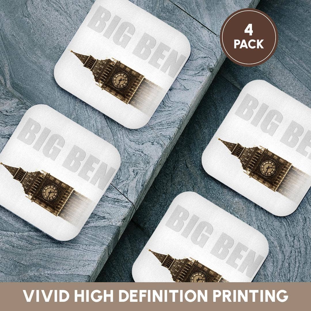 3dRose - Wholesale Coasters - 3dRose, Big Ben Landmark, Coaster12