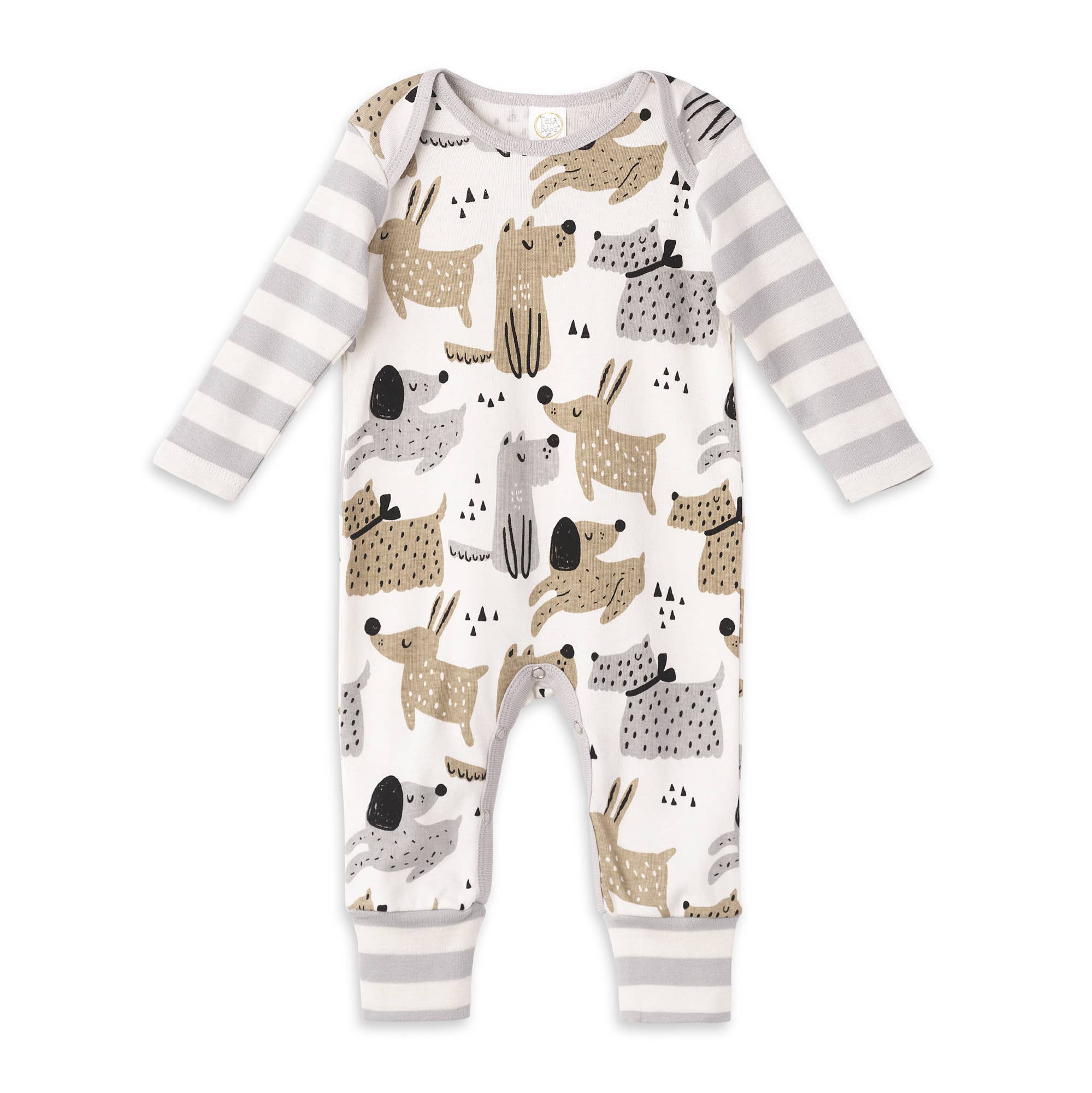 Tesa Babe - Wholesale Jumpsuit - Baby - Baby Boy Puppy Dogs Cotton Romper0