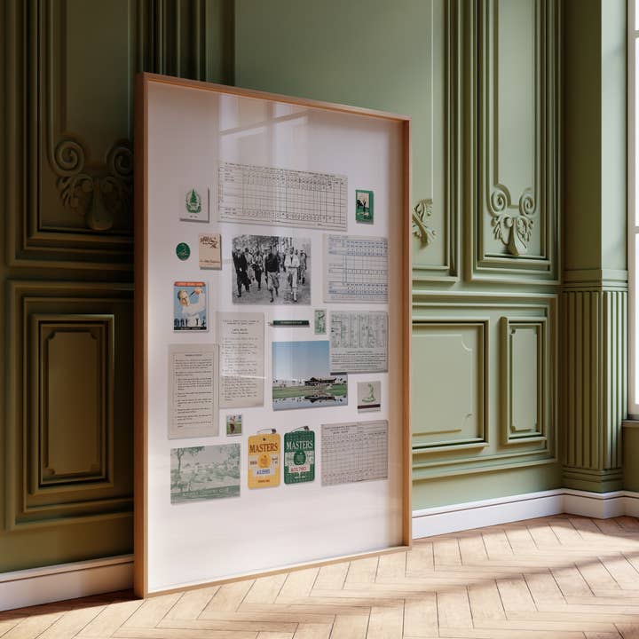 Vintage Golf Collage Poster for wholesale by Match South