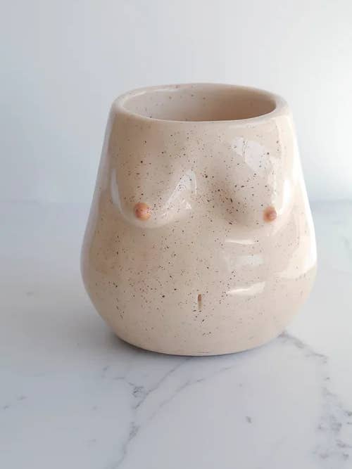 Maceta Olympe con pecas para venta al por mayor de Vivas Ceramica