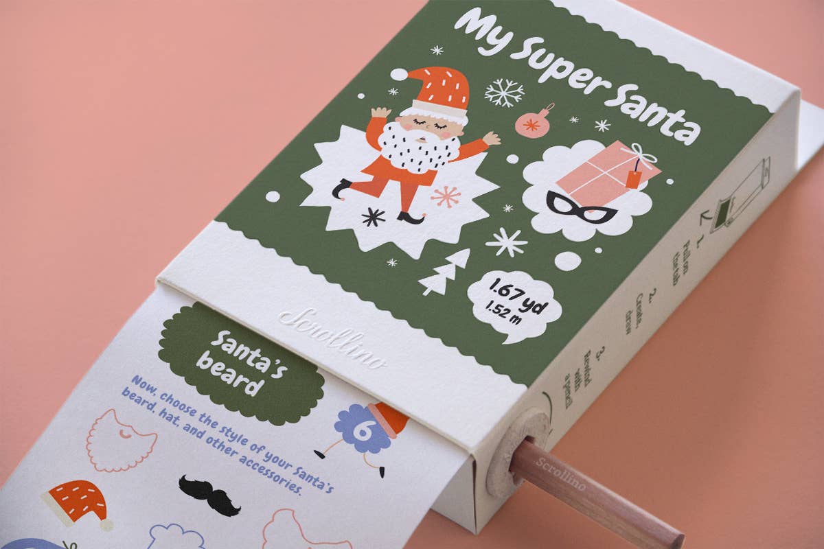 Scrollino - Wholesale Coloring & Activity Book - Kids & Baby - Christmas Activity & Coloring Book -Scrollino My Super Santa2