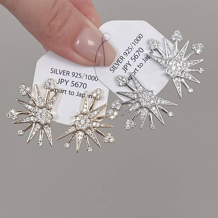 UNIQUE ZIRCON STARLIGHT EARRINGS_CWAJE1412 for wholesale by ACCITY