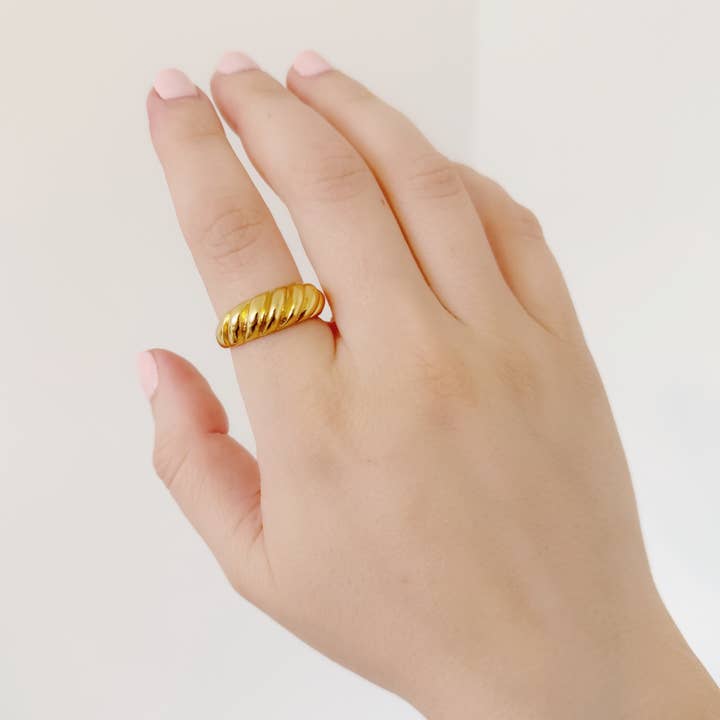 Wrapped. By Sav - Wholesale Band/Stacked Ring - Croissant Ring2