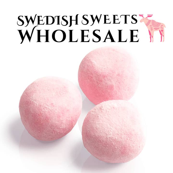 Swedish Sweets Wholesale LLC - Swedish Candy - Vente Bonbons gélifiés - Bonbons suédois - BonBon Bouchées tendres à la fraise 3,25 kg1
