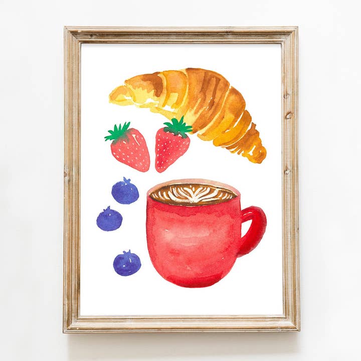 French Breakfast Print for wholesale by Studio C Paper