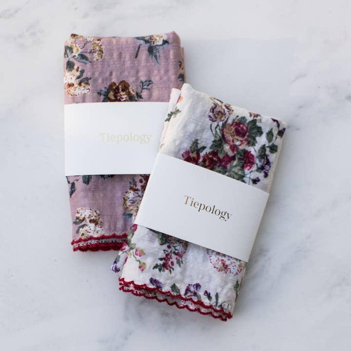 Tiepology - Wholesale Sjaal - Dames - Antieke katoenen sjaal met bloemen5