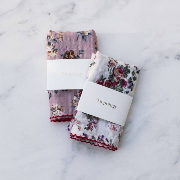 Tiepology - Wholesale Scarf - Women's - Antique Floral Cotton Scarf