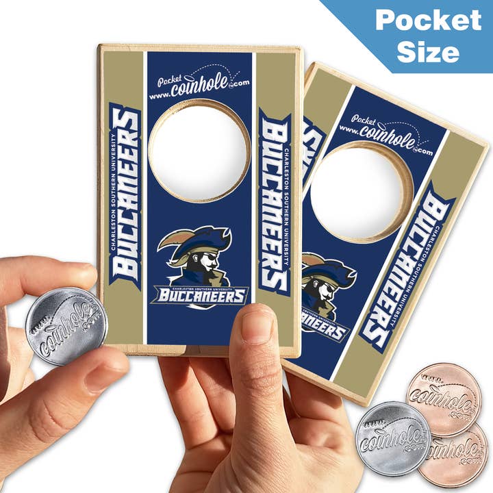 Charleston Southern POCKET Coinhole® for wholesale by Coinhole