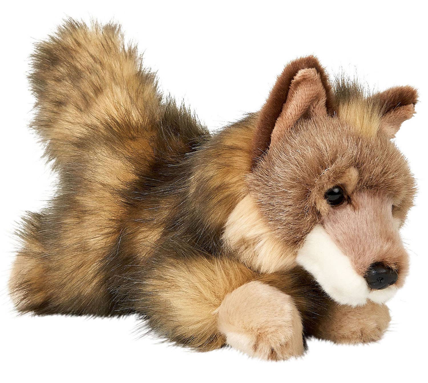 Uni Toys - Wholesale Stuffed/Plush Toy - Kids & Baby - Wolf cub lying down - 24 cm (length)