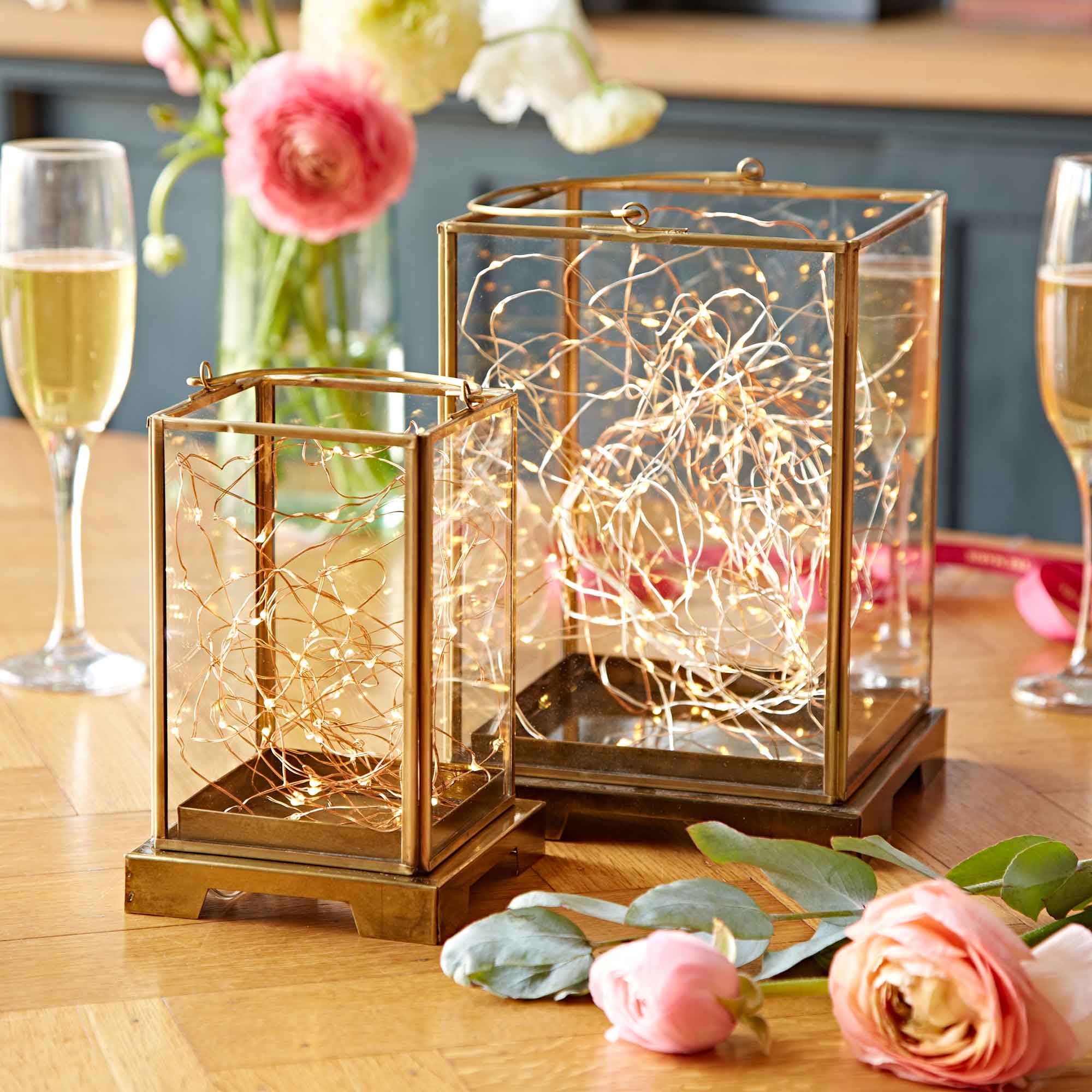 The Paper High Gift Company Limited - Wholesale Candle Holder - Handmade Antique Brass Candle Lantern