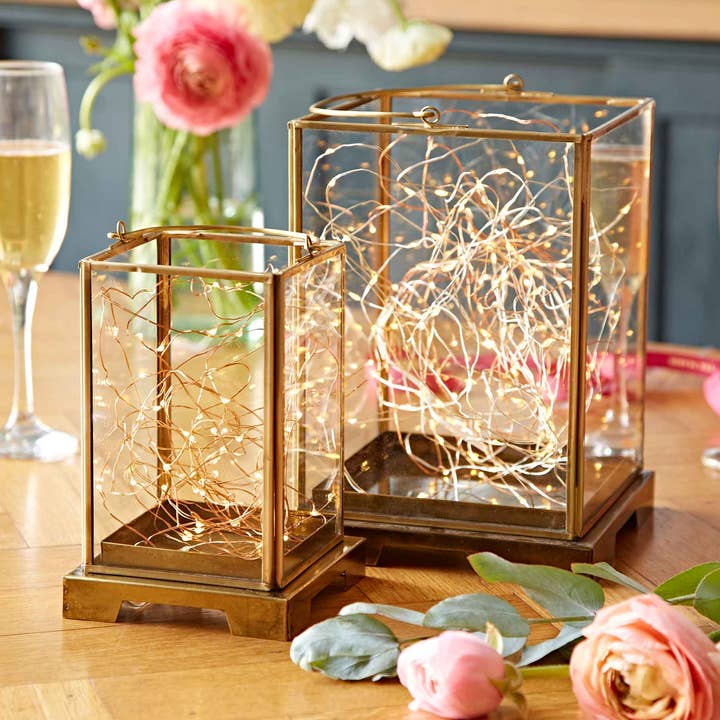 The Paper High Gift Company Limited - Wholesale Candle Holder - Handmade Antique Brass Candle Lantern0