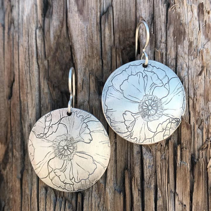 Poppy Earrings for wholesale by Krista Tranquilla Studio
