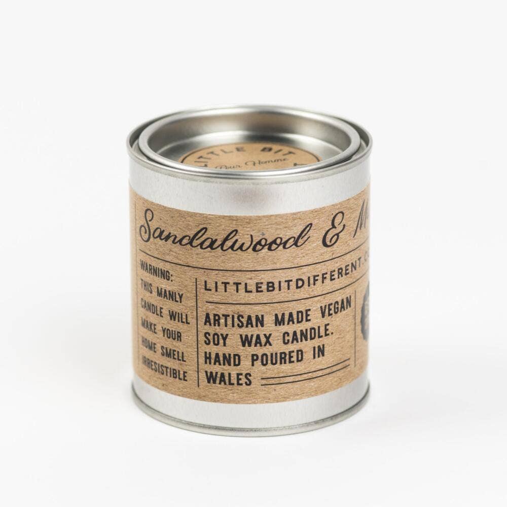 Little Bit Different – wholesale Jar/filled candle – Sandalwood and Musk Candle0