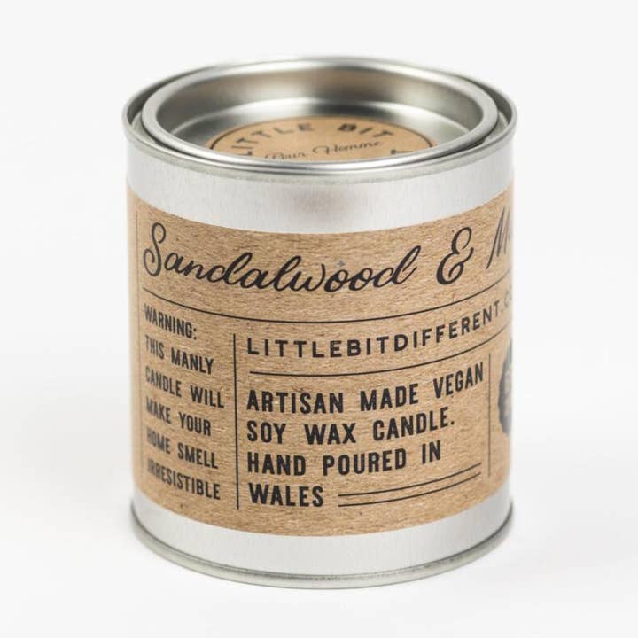 Little Bit Different – wholesale Jar/filled candle – Sandalwood and Musk Candle0