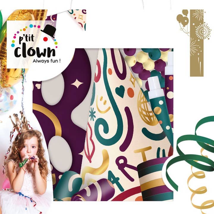P'tit Clown - Wholesale Party Favor - Party Kit Box for 10 People - Multicolor0