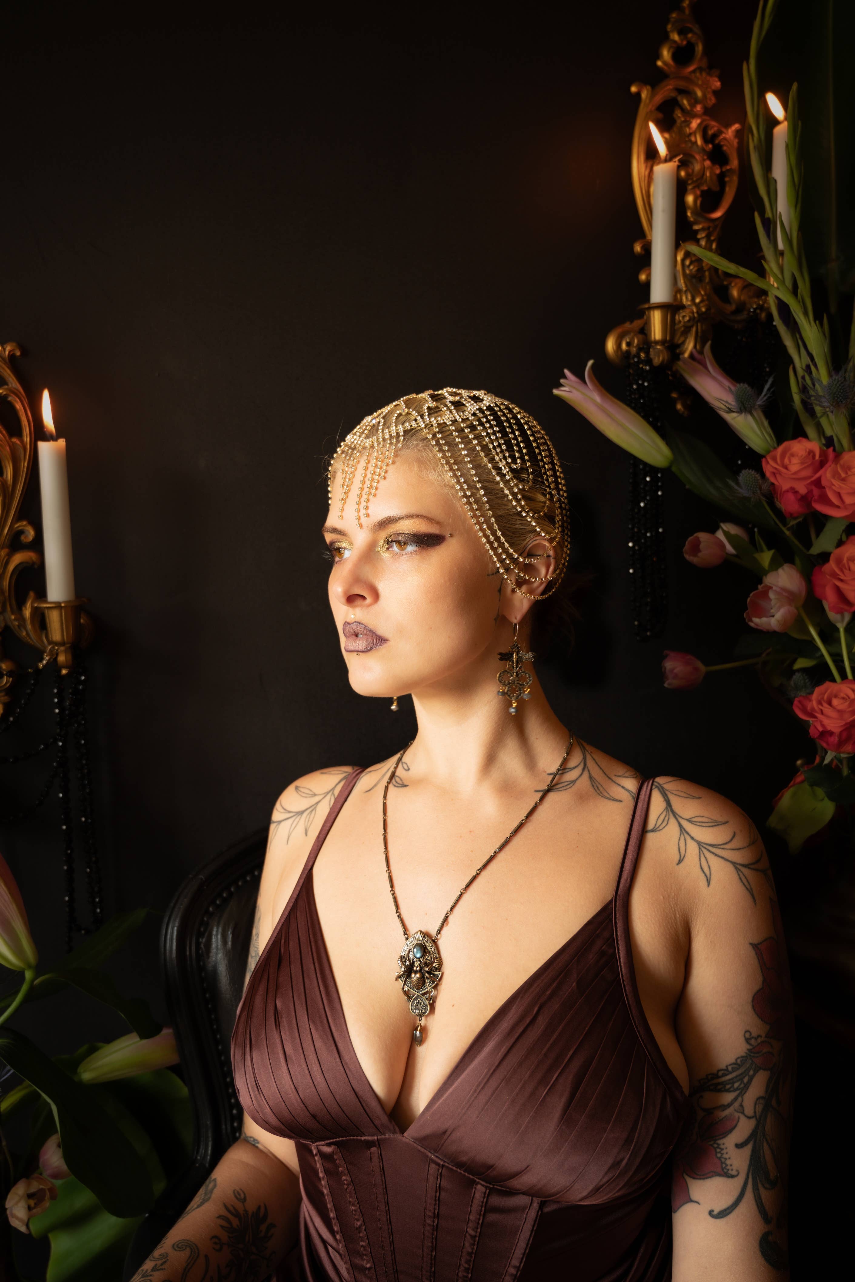 Trollbinde - Vente Colliers à pendentif - Amulette Animalis gothique avec symboles animistes6