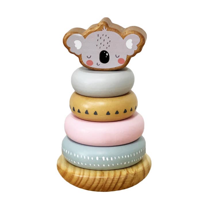 ToysLink - Wholesale Stacking Game - Wooden Koala Stacking Toy