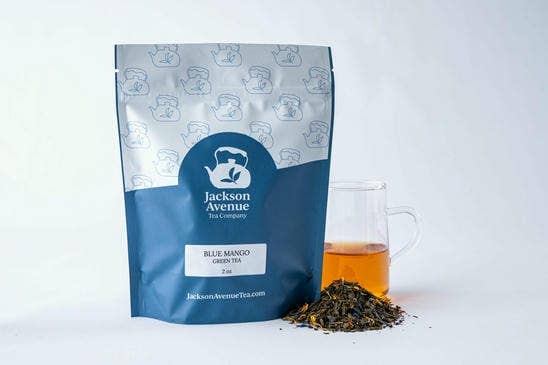 Jackson Avenue Tea Co - Wholesale Loose Tea - Blue Mango Green Loose Leaf Tea1