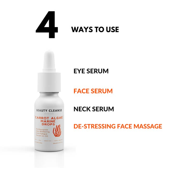 Beauty Cleanse Skincare – Großhandel Gesichtsöl – Anti-Müdigkeit Karotten-Algen-Meeres-Tropfen - Gesichtsöl-Serum