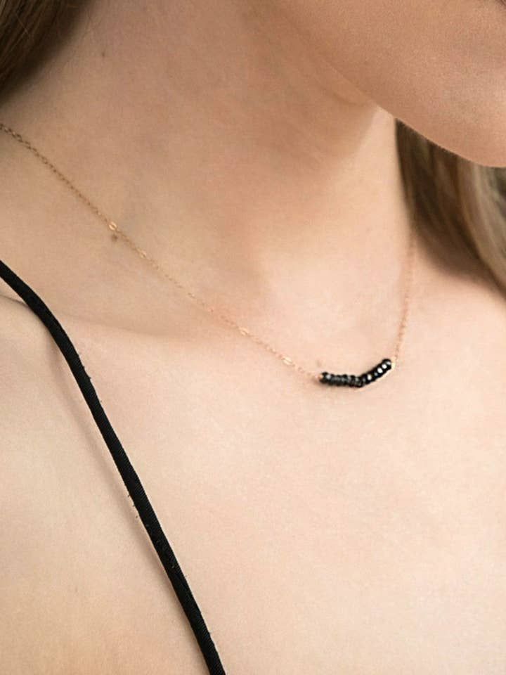 Svart Onyx Band halsband för wholesale av ERIJEWELRY