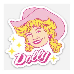 Dolly Parton The Bigger The Hair Sticker