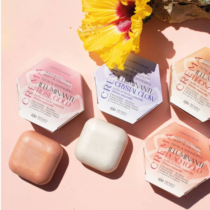 SENSO NATURALE - Wholesale Body Cream/Lotion - Rose Gold Solid Body Oil - Illuminating Cream Shine Effect6