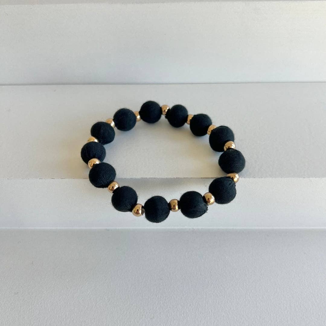 Humble Hilo - Vendita all'ingrosso Bracciale con perline - Bracciale Humble Hilo Sari Jewelry, con Perline di Tessuto e Perline Metalliche58