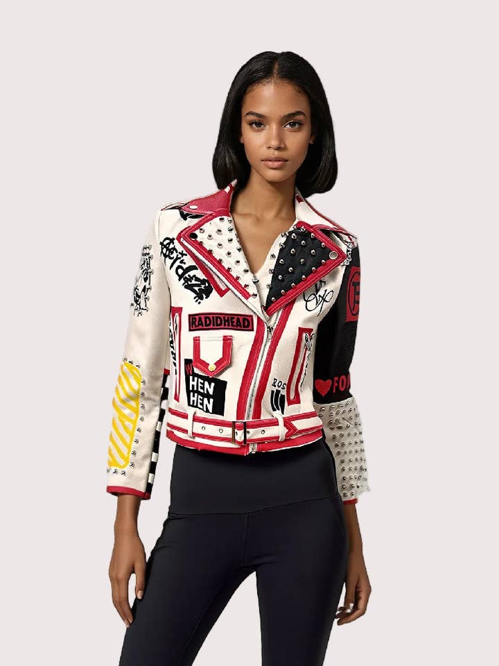 Giacca in Pelle Moto | 81947 per la vendita all'ingrosso da parte di For Her NYC