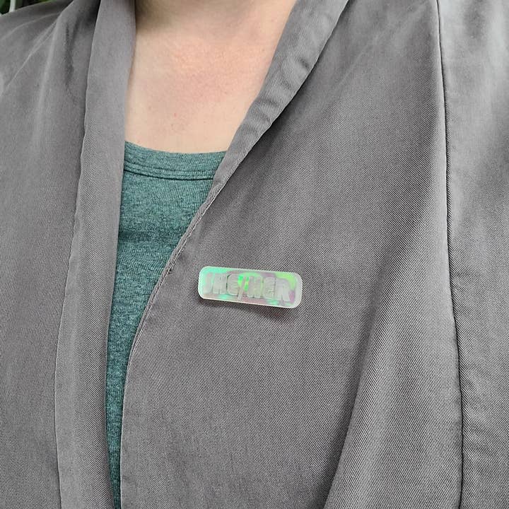 Design WhatHaveYou - Wholesale Lapel Pin/Button - Laser Cut Acrylic pronoun pins4
