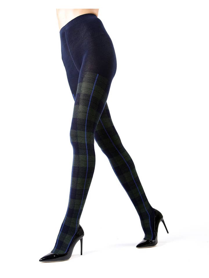Infinity Classics International Inc. - Wholesale Tights - Women's - MeMoi Glasgow Plaid Sweater Tights9