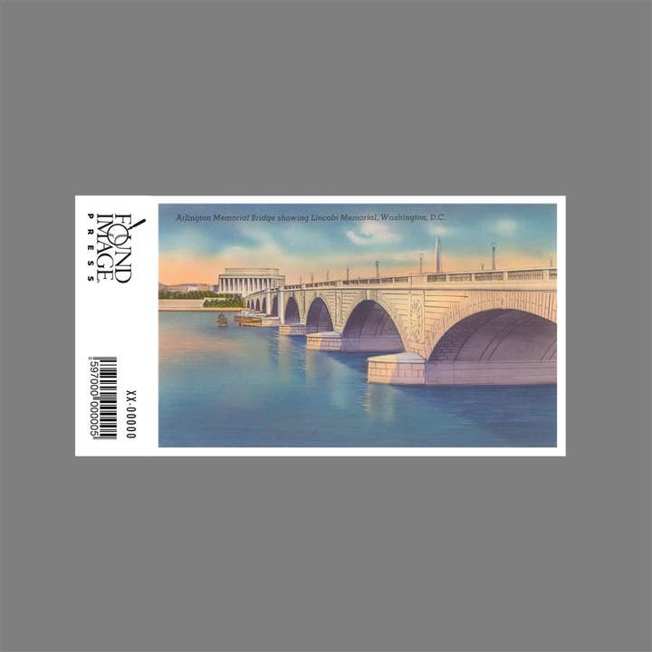 Found Image Press - Wholesale Sticker - Sticker DC-430 Arlington Memorial Bridge1