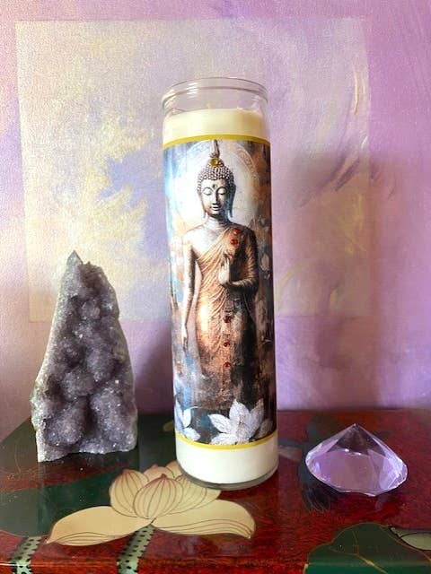 Lord Buddha 7 Day Devotional Candle for wholesale by Tatiana Konstantinov