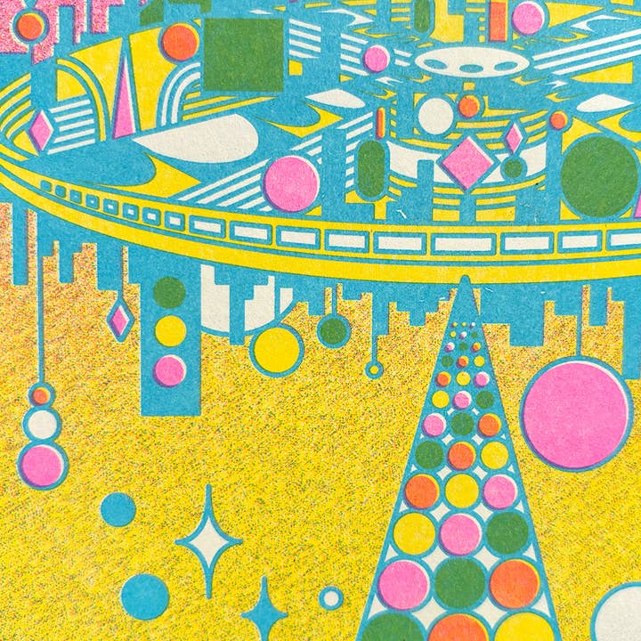 StarKeep Studio - Wholesale Art Print - Encounter Risograph Print | 8.5x11 Riso Print2