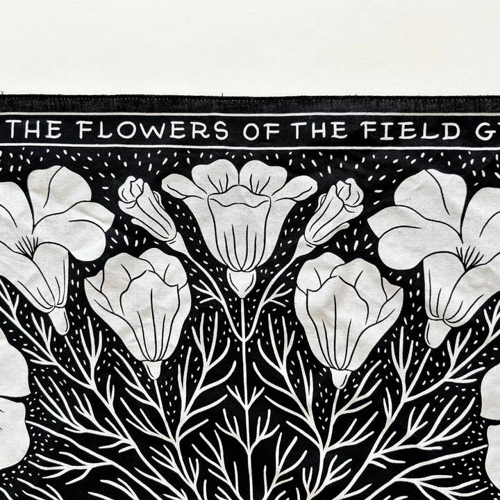 Chelsea Calkins Design - Wholesale Bandana - Women's - Flowers of the Field Bandana